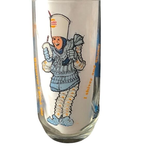 Vintage Burger King Collector Glasses 1979 Burger King Sir Shake A Lot Lot of 2 - Picture 8 of 10